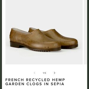 GARDENHEIR FRENCH RECYCLED HEMP GARDEN CLOGS IN SEPIA 35/36